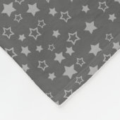 Persoonlijke naam pegasus grijze sterren fleece deken (Hoek)