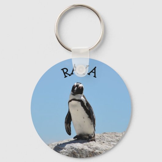 Persoonlijke naam Penguin Sleutelhanger (Voorkant)