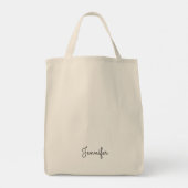 persoonlijke naam, Persoonlijke naam Tote Bag (Achterkant)