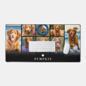 Persoonlijke naam Pet Foto Collage Bureaumat (Keyboard & Muis)