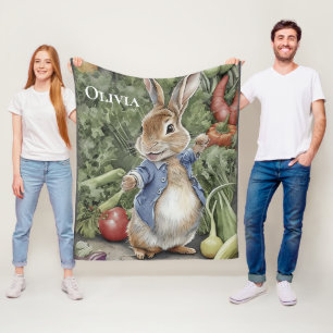 Persoonlijke naam Peter Rabbit Fleece Deken