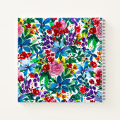 Persoonlijke naam Phoebe Waterverf Floral Notitieboek (Achterkant)