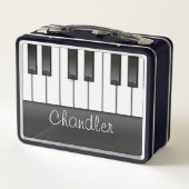 Persoonlijke naam Pianist Piano Keys Music Teacher (Achterkant)