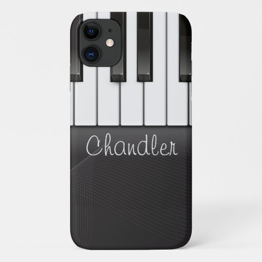 Persoonlijke naam Pianist Piano Keys Music Teacher Case-Mate iPhone Case (Achterkant)