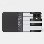 Persoonlijke naam Pianist Piano Keys Music Teacher Case-Mate iPhone Case (Achterkant (horizontaal))