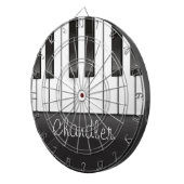 Persoonlijke naam Pianist Piano Keys Music Teacher Dartbord (Voorkant Rechts)