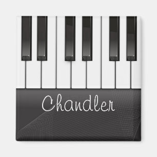 Persoonlijke naam Pianist Piano Keys Music Teacher Magneet