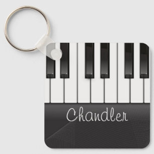 Persoonlijke naam Pianist Piano Keys Music Teacher Sleutelhanger