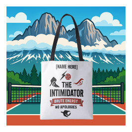 Persoonlijke naam Pickleball Intimiderend Tote Bag