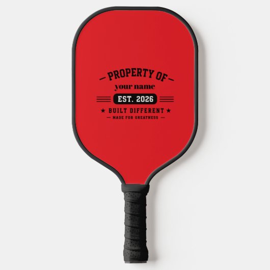 persoonlijke naam pickleball paddle (Voorkant)