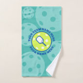 Persoonlijke naam Pickleball Sporty Team Handdoek (Handdoek)