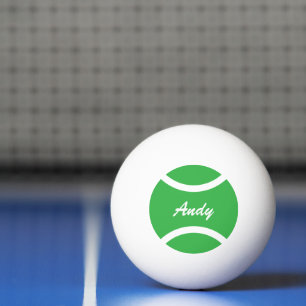 Persoonlijke naam pingpongtafel tennisballen pingpongbal