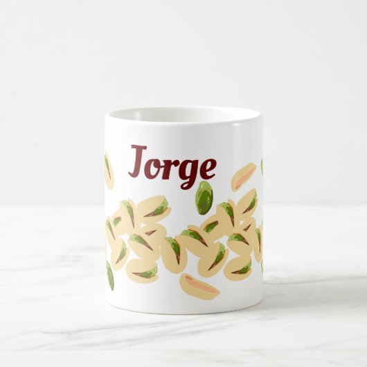 Persoonlijke naam Pistachio Nuts Koffiemok (Center)