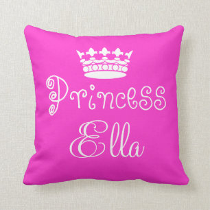 Persoonlijke naam Princess Ella Pillow Kussen