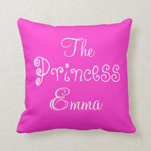 Persoonlijke naam Princess Emma Pillow Kussen