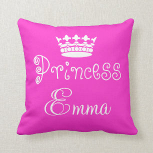 Persoonlijke naam Princess Emma Pillow Kussen