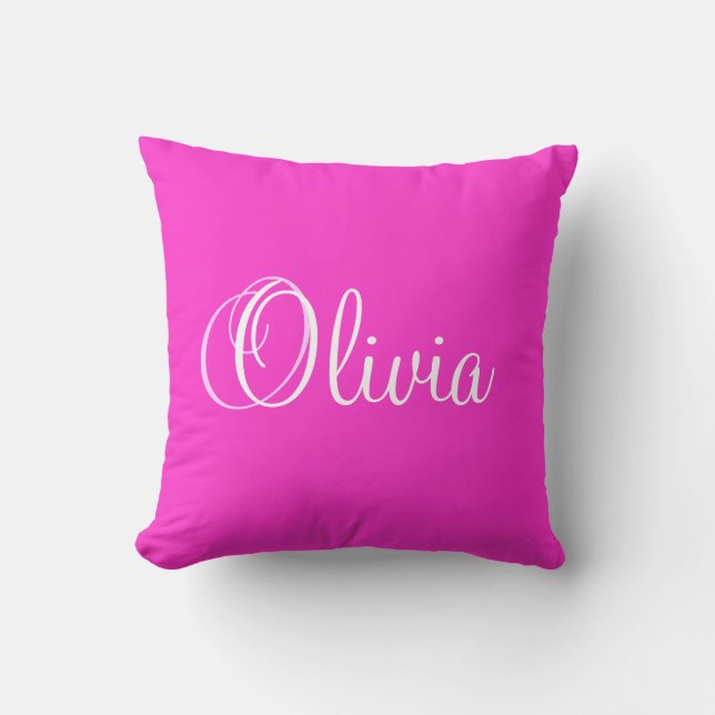 Persoonlijke naam Princess Olivia Pillow Kussen (Voorkant)