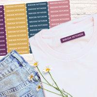 Persoonlijke naam pruim oker leisteenblauw roos