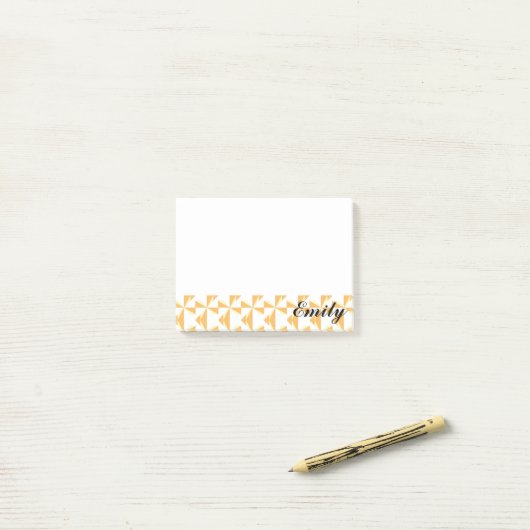 Persoonlijke naam Pumpkin Pinwheels Post-it® Notes (Op bureau)