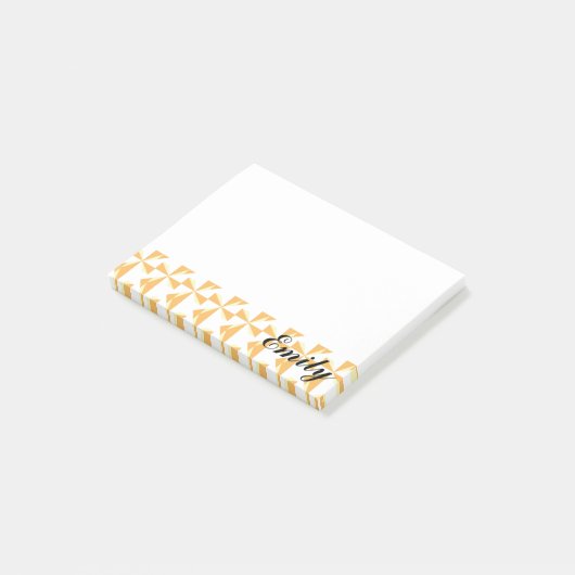 Persoonlijke naam Pumpkin Pinwheels Post-it® Notes (Schuin)