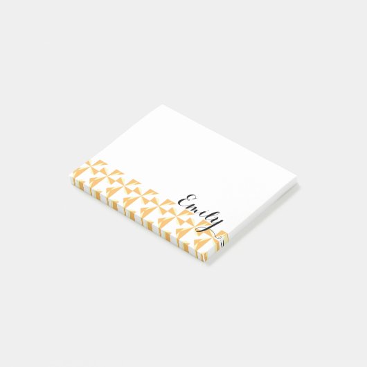 Persoonlijke naam Pumpkin Pinwheels Post-it® Notes (Schuin)