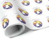 Persoonlijke naam, RCIA-duivenkring op geel Cadeaupapier (Rol Hoek)