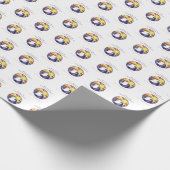 Persoonlijke naam, RCIA-duivenkring op geel Cadeaupapier (Hoek)
