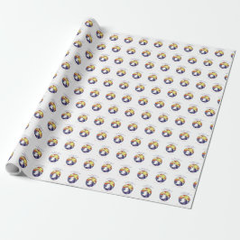 Persoonlijke naam, RCIA-duivenkring op geel Cadeaupapier