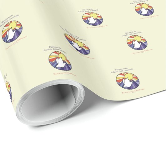 Persoonlijke naam, RCIA-ronde over geel Cadeaupapier (Rol Hoek)