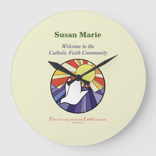 Persoonlijke naam, RCIA-ronde over geel Grote Klok (Voorkant)