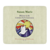 Persoonlijke naam, RCIA-ronde over geel Snijplank (Voorkant)