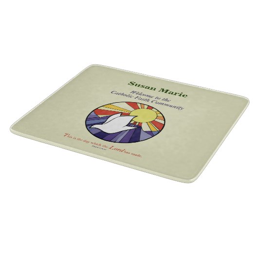 Persoonlijke naam, RCIA-ronde over geel Snijplank (Hoek)