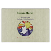 Persoonlijke naam, RCIA-ronde over geel Snijplank (Voorkant)