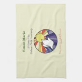 Persoonlijke naam, RCIA-ronde over geel Theedoek (Verticaal)