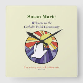 Persoonlijke naam, RCIA-ronde over geel Vierkante Klok