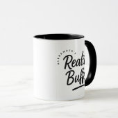 Persoonlijke naam “Reality Buffer” cadeau koffie Mok (Voorkant rechts)