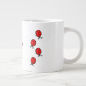 Persoonlijke naam Red LadyBug Grote Koffiekop (Rechts)