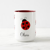 Persoonlijke naam Red LadyBug Mok (Midden)