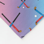 Persoonlijke naam regenboogveld hockey fleece deken (Hoek)