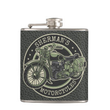 Persoonlijke NAAM Retro Militaire Motorfiets Biker