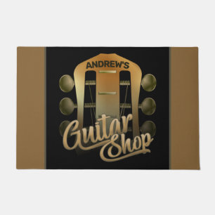 Persoonlijke naam Rock Music Guitar Shop Musician Deurmat