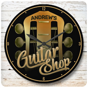 Persoonlijke naam Rock Music Guitar Shop Musician Grote Klok