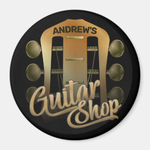 Persoonlijke naam Rock Music Guitar Shop Musician Magneet