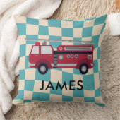 Persoonlijke naam Rode-brandweerkussen Kussen (Deken)