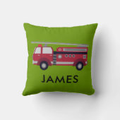 Persoonlijke naam Rode-brandweerkussen Kussen (Achterkant)