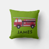 Persoonlijke naam Rode-brandweerkussen Kussen (Voorkant)