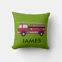 Persoonlijke naam Rode-brandweerkussen Kussen