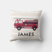 Persoonlijke naam Rode-brandweerkussen Kussen (Achterkant)