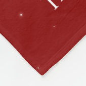 Persoonlijke naam Rode Kerstfamilie voor de nativi Fleece Deken (Hoek)