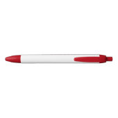 Persoonlijke naam rode pen voor kantoor of school (Achterkant)